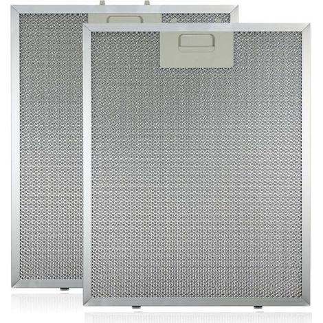 Filtre à graisse métallique pour hotte aspirante (Argent, 320 x 260 mm, 2 pièces) (1/4)