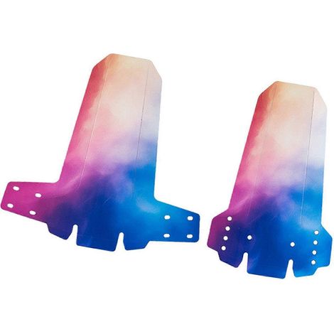 Garde-boue de vélo dense et résistant à l'eau, compatible avec les vélos tout-terrain et les vélos de campagne, multicolore, avec fixations anti-collision (1/5)