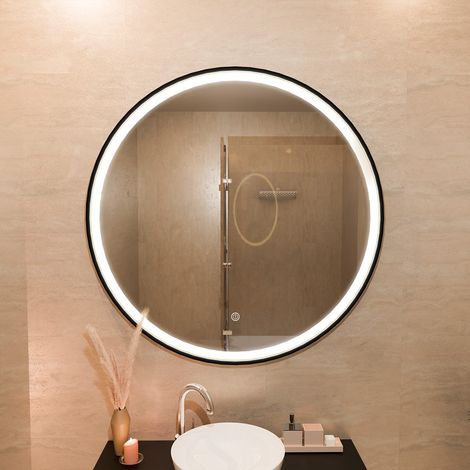 LOMAZOO Miroir de salle de bain avec éclairage LED - Miroir salle
