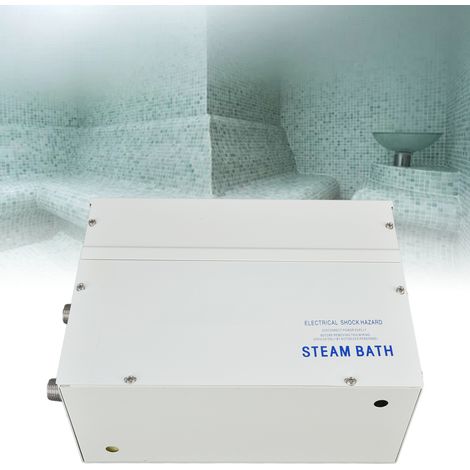 Générateur de vapeur 3 kW pour sauna, spa et hammam, détartrage automatique et boîtier étanche, générateur de vapeur fissuré 220-240 V (1/5)
