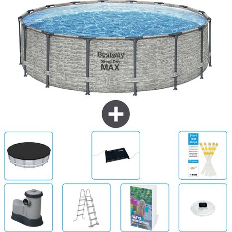 Bestway Bestway Steel Pro MAX Ronde - 488x122 cm - 8-pièces S598 (1/4)