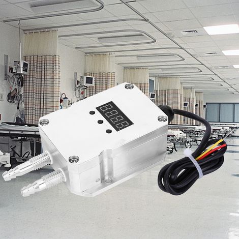 Transmetteur de pression numérique intelligent LCD avec testeur, 24 V CC, 4-20 mA, équipement moyenne tension ALS-3300-400 Pa (1/5)