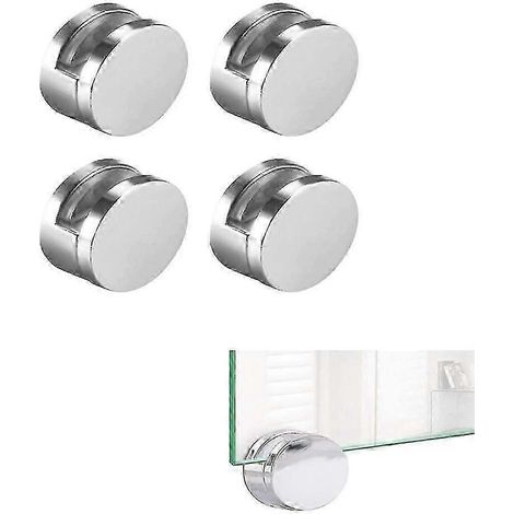 Ensemble de 4 pinces à miroir, supports de fixation pour miroirs muraux ronds