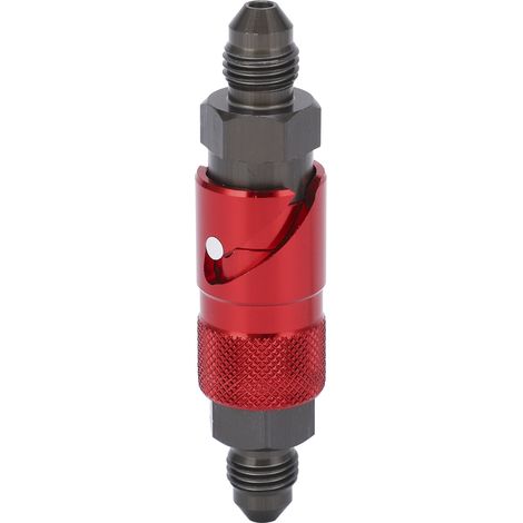 Déconnexion de la conduite de frein, raccord de tuyau de frein en alliage d'aluminium universel pour motos de voiture(rouge).