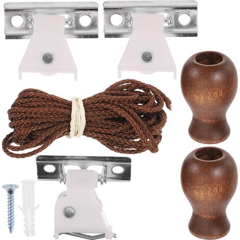 Kit Accessoires Pour Store Enroulable - Fixations Rouleaux Cordon De Levage - Pour Fenêtres Intérieures - 1 Set (1/5)