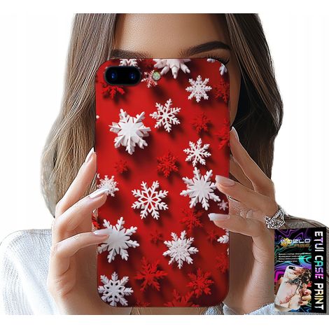 Custodia per iPhone (7 Plus) - fiocchi di neve, neve, stelle, Natale (1/5)