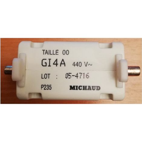 Cahors 6943530 Cartouche fusible GI taille 0 - 4A 440V