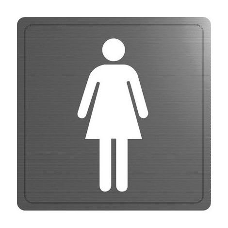 silhouette murale femme inox