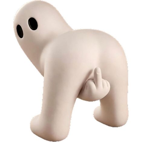 Figurine fantôme humoristique Halloween en résine, décoration de table originale et décalée