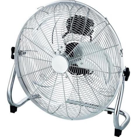 1 Ventilateur de sol,45 cm,100 W,3 vitesses,oscillation 90°,intérieur et extérieur