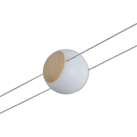 Iynn cable spot 2line regulable 4.5w luz cÁlida 2700k luz color roble, blanco 941.58