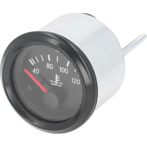 Jauge de température d'eau 40 à 120℃ 52 mm Alliage d'aluminium Thermomètre de température d'eau moteur LED 12 V (310‑030‑002) (1/5)