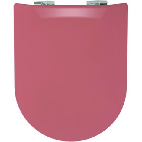 Abattant OLFA wood slim avec descente assistée en coloris uni Terracotta 47.5x36.5 cm (1/3)