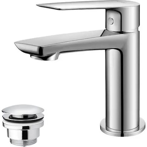 Mitigeur de lavabo avec bonde (bouchon) chromé