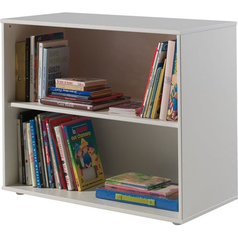 Etagère 2 niches 85x43x71 cm blanc - PINO (1/3)