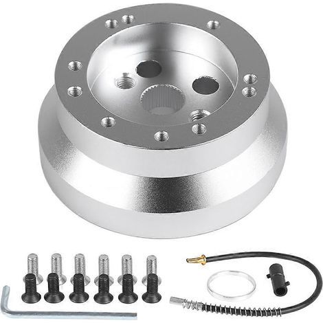 Compatible avec les adaptateurs de moyeu de volant en alliage d'aluminium à 5 et 6 trous, les connecteurs de moyeu courts et les pièces automobiles de 1969 à 1994. (1/5)
