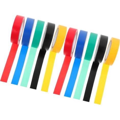 10 rouleaux de ruban isolant haute adhérence pour une utilisation (1/5)