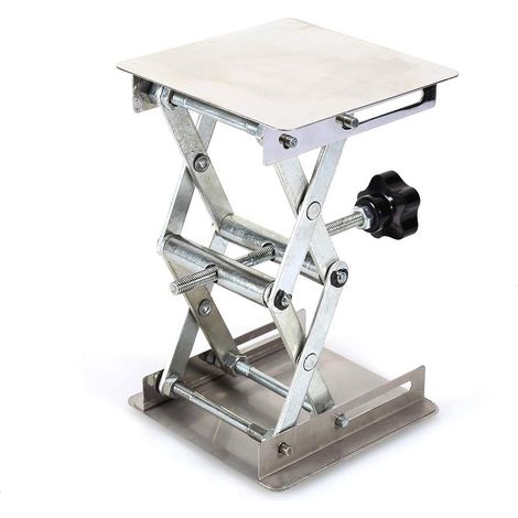 Ascenseur de laboratoire, support de ciseaux d'acier inoxydable de plate-forme de levage de laboratoire de 100X100mm MNS (1/4)