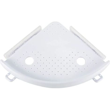 Étagère d'angle de salle de bain, étagère de douche à ventouse, étagère de rangement de salle de bain, support mural d'angle, shampoing, douche, support de rangement de cuisine, organisateur