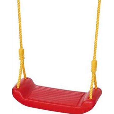 Seggiolino Seduta Altalena Bimbi Semplice Pvc Papillon Con Ganci E Corda Bambino ROSSO (1/6)