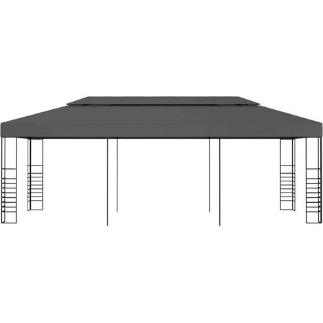 Tenda Gazebo Chiosco 3x6 m Antracite (1/5)