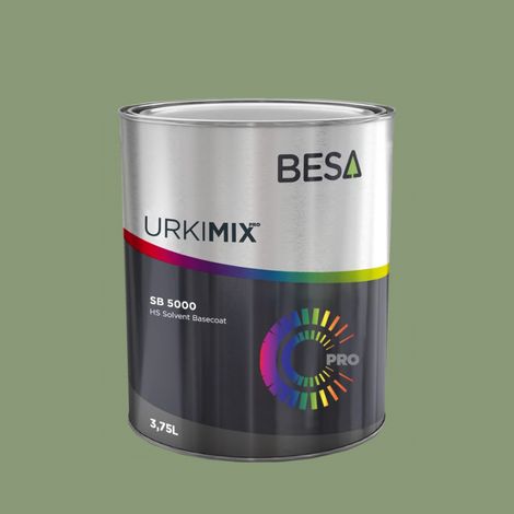 Pot de peinture Polyuréthane / bi composant Vert Pâle RAL 6021  Brillant - 750 gr