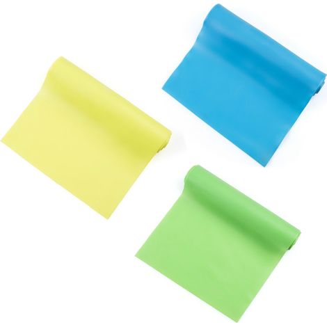 Bandes De Résistance - Sans Latex - 150 Cm Longueur - Pour Yoga Pilates Rééducation Fitness - Lot De 5 (1/5)
