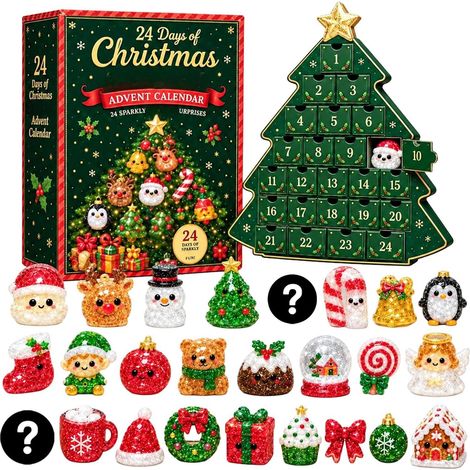 Calendrier de l'Avent 2026 Squishy Noël Surprise Cadeau (D)
Jouet Squishy, Retour Lent, 24 Jours, Père Noël Pingouin Bonhomme de Neige, Soulagement du Stress, Cadeau de Fête (1/5)
