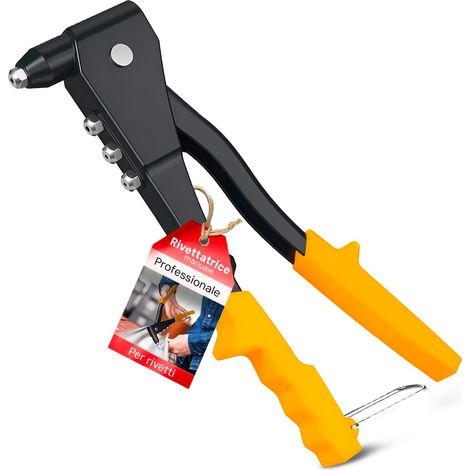 Riveteuse manuelle en aluminium de 240 mm à pince – Idéal pour Rivets en aluminium, cuivre et acier, pour rebaltage d'éléments de basculement (1/5)