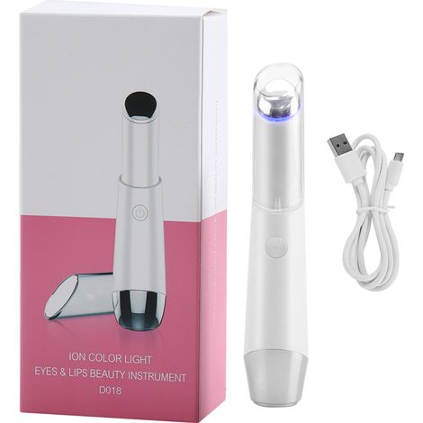 Masque oculaire rechargeable à ions négatifs pour soin anti-rides, massageur électrique portatif pour lèvres et yeux, élimination des ridules, appareil de thérapie photonique (1/5)