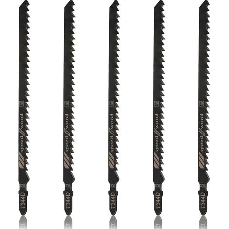 5er-Pack T344D T-Schaft-Stichsägeblätter, 6 Zähne pro Zoll, 15 cm (6 Zoll), HCS-Sägeblätter für Holz, Spanplatten, Sperrholz und Hartholz. Schnelles Schneiden.