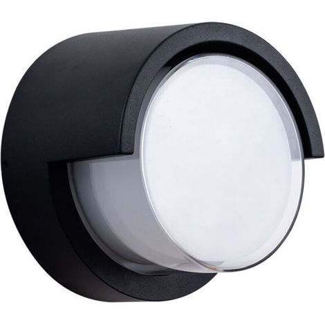 12W Applique Murale Extérieure LED Lampe Murale Etanche Lampe Lumière extérieur Moderne pour Cour Jardin Pilier Terrasse Proche Mur Pathway Patio Villa Couloir Blanc Chaud 3000K Rond (1/5)
