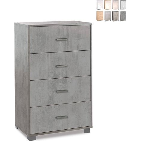 Mobile cassettiera 4 cassetti h110 l71 p41 colore cemento 774k sarmog - Sarmog (1/5)