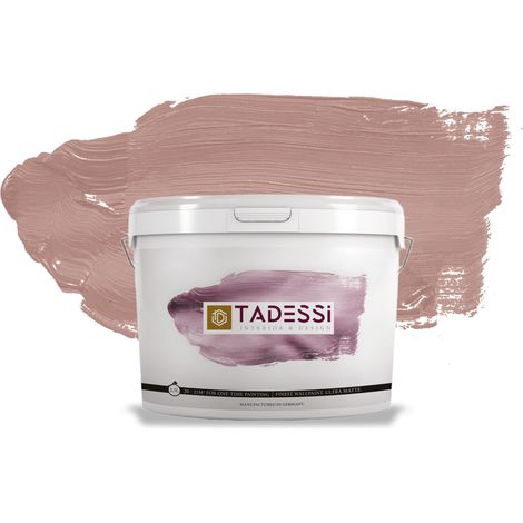 TADESSI Color Vista Wandfarbe Braun - Rosébraun - Matte Dispersionsfarbe - Innenfarbe für Wand und Decke (1/5)