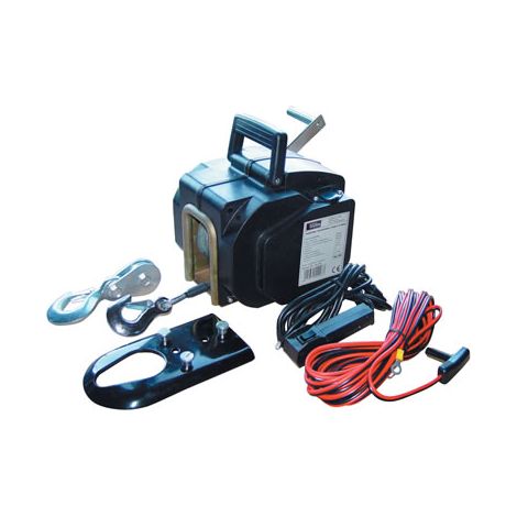 Güde – Treuil électrique 1800kg 12V – Câble 9m Ø 5,5mm – Vitesse 1,8m/min – Protection IP54 pour montage fixe et remorque (1/5)