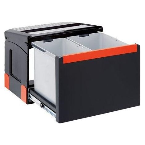Franke Cube 50 Küchenmülleimer Schwarz 32 Liter (1/2)