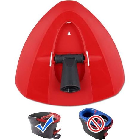 Recharge de tête de vadrouille de Remplacement Base de mop Triangle Disque de tête de vadrouille rotative Compatible avec Ocedar et Vileda EasyWring 2
