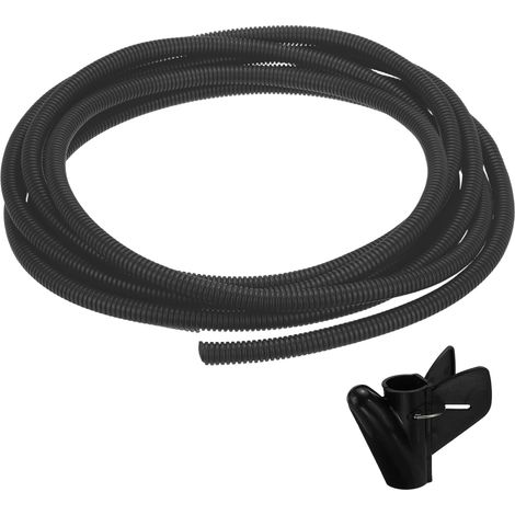 Gaine Fendue pour Câbles 1/2"(12mm) DI 10FT(3.0m) avec Outil D'Installation, Résistante À La Chaleur Et Au Froid -40F À 257F Conduit Flexible en Plastique, Noir (1/5)