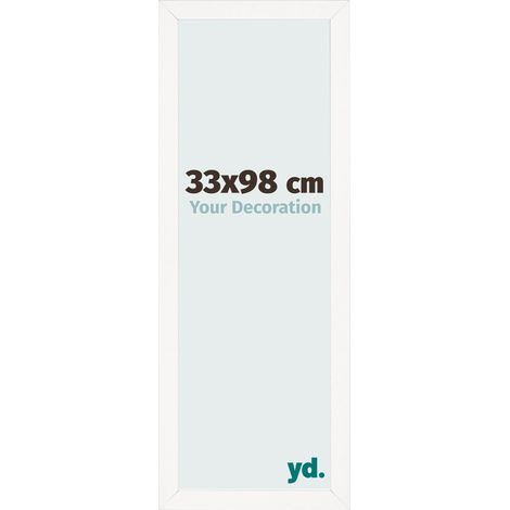 yd. - Cadre photo 33x98 - Blanc Brillant - MDF - Bologna (1/5)