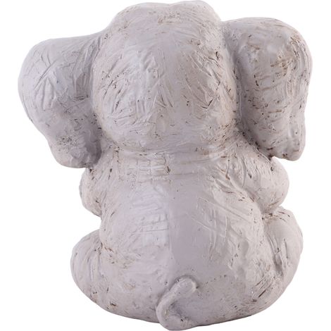 Estatua decorativa de elefante, resina natural, dimensiones 12,5 x 9 cm, decoración para jardín y hogar. (1/5)