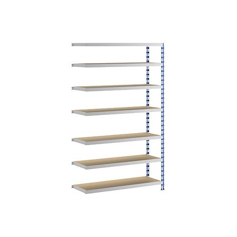 eurokraft basic  Scaffale a innesto a campata larga  blu/grigio