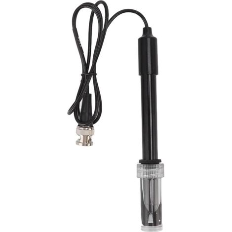 Electrode PH - Connecteur BNC - Plage 0 00 à 14 00 - Température 0 à 60 °C - Longueur 155 mm - Pour Aquariums Hydroponie Laboratoire (1/5)