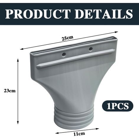 Adaptateur Plat pour Tuyau D'évacuation de Climatisation, Pour Fenêtres, Accessoires pour Climatisation Mobile, Extraction, Sèche-Linge (100mm)