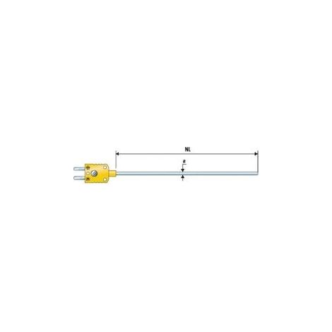 B + B Thermo-Technik K625 0150-30 Sonda ad immersione -200 fino a +1100 °C Sensore tipo K