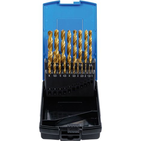 BGS Juego brocas espiral HSS nitruro de titanio 1 - 10 mm 19 piezas. - 2013 (1/4)