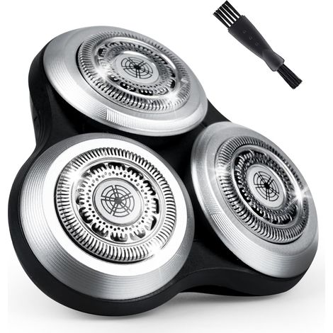 SH90 Scherkopf – 1 Stück – Edelstahl – Kompatibel mit Philips Series 9000 – Für Herren – Schwarz (1/5)