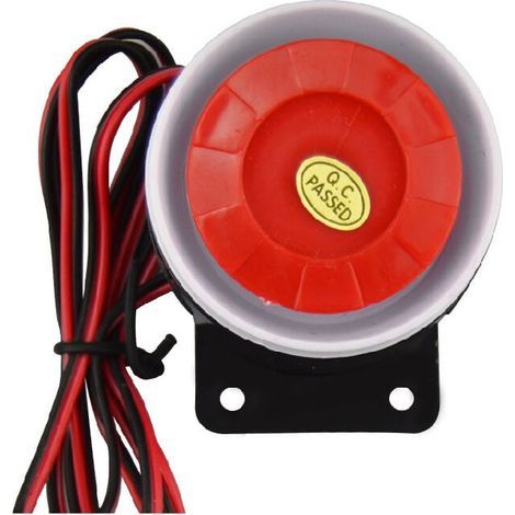 12V 120dB Filaire Mini Sirène Pour Système D'alarme De Sécurité Accessoires D'alarme Sirène Système D'alarme De Sécurité À La Maison Antivol Klaxon Buzzer Alarme Antivol Forte (1/4)