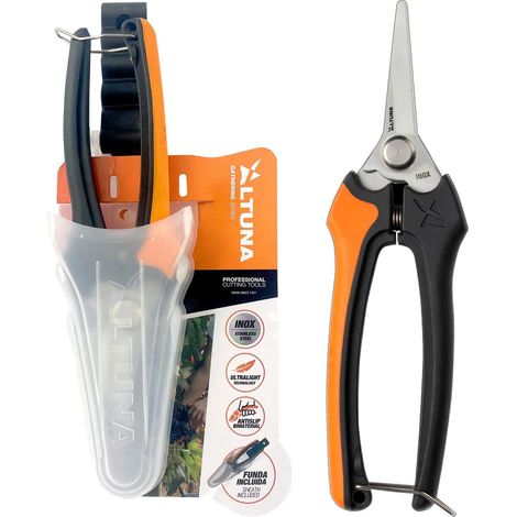 altuna tijera 1 mano 1262 inox vfu 180mm hoja rta punta redondeada horticultura