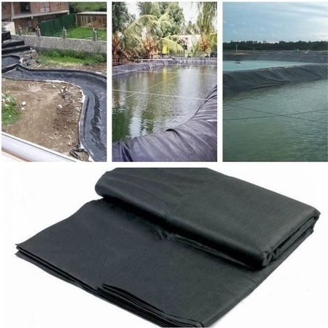 Telo per laghetto 5x4 m – spessore 0,12 mm – PVC resistente per bacini idrici – Membrana impermeabile per l'allevamento ittico (1/4)