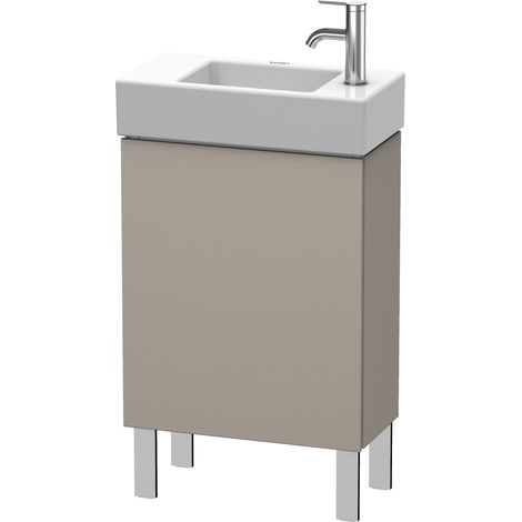 Mobiletto Duravit L-Cube Vanity verticale 48,0 x 24,0 cm, 1 anta, 1 ripiano in vetro, per Vero Air 072450 LC6751L, colorazione: Terra Opaco - LC6751L1414 (1/4)